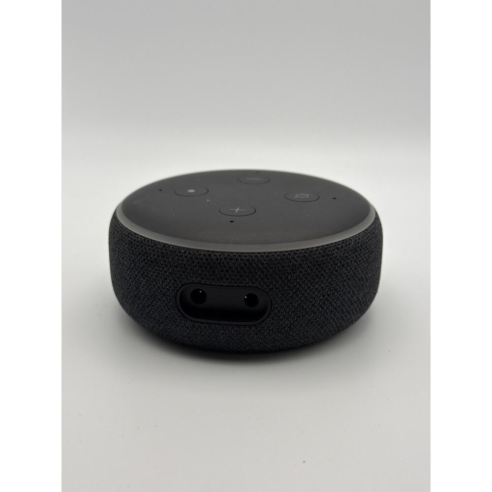 Amazon Echo Dot 3rd Generation Smart Speaker Black With Power Deregistered